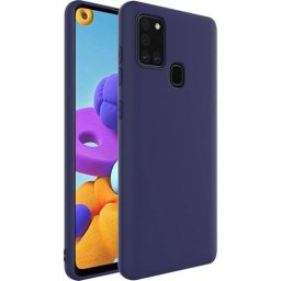 Husa Silicon Samsung A21s a217 Matte Dark Blue