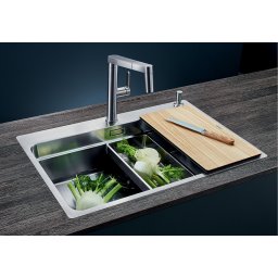 Chiuveta din inox pentru bucatarie Blanco Etagon 700 IF A cu excentric