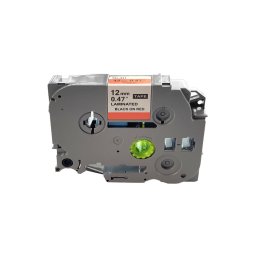 Banda laminata AIMO compatibila Brother TZe-431, 12 mm x 8 m, text negru pe rosu