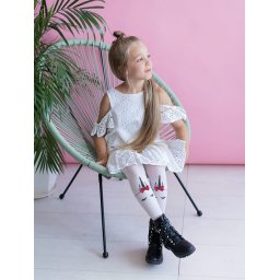 Dresuri copii cu model unicorn si fundita Knittex Unicorn 40 den