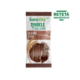 RONDELE GRAU CU GLAZURA CACAO 66GR