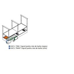 Suport pentru role de hartie (inox), pentru hota FALMEC Spazio.Circle Tech (KACL.746#)