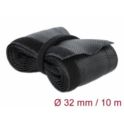 Plasa pentru organizarea cablurilor cu arici 10m x 32mm Negru, Delock 19059