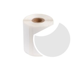 Etichete termice rotunde O50 mm albe, 100 etichete, compatibile AIMO si Phomemo M110 M200 M220