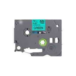Banda laminata compatibila Brother TZe-731, 12 mm, negru pe verde, pentru codificare vizuala, echipamente si identificare rapida