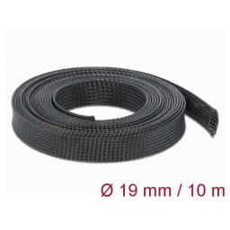 Plasa pentru organizarea cablurilor 10 m x 19 mm Negru, Delock 18903