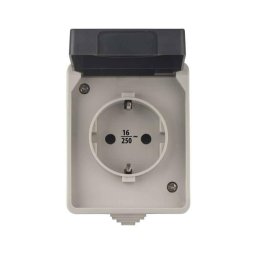 Priză de exterior SCHUKO 250V/16A IP44