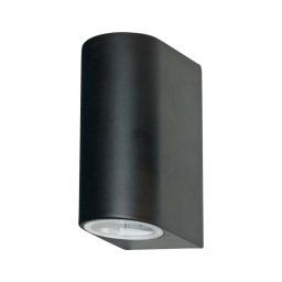Searchlight - Aplică perete exterior LEDO 2xGU10/6W/230V IP44 negru