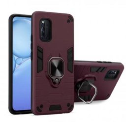 Husa telefon Plastic iPhone 12 Mini 5.4 antishock Rugged Sergeant Armor Ring wine