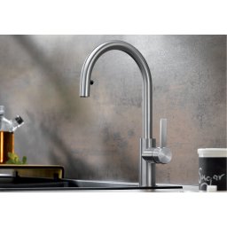 Baterie Blanco CANDOR S cu cap extractibil finisaj inox periat