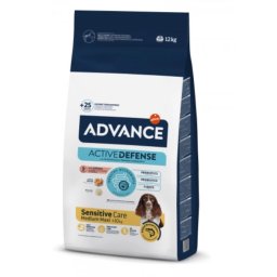 Advance Dog Sensitive Medium - Maxi cu Somon si Orez, 12 kg