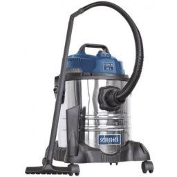 ASP 20-ES aspirator Scheppach, aspirare umed/uscata,putere 1200 W,volum rezervor 20 l,putere de aspiratie 18000 kPa , cod 5907708901