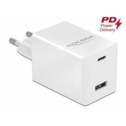 Incarcator priza 1 x USB-C PD 3.0 + 1 x USB-A 48W, Delock 41448