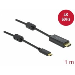Cablu activ USB Type-C la HDMI (DP Alt Mode) 4K60Hz T-T 1m Negru, Delock 85969