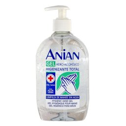 Anian Gel Igienizant Clasic Hidroalcoolic cu Aloe Vera 500 ml