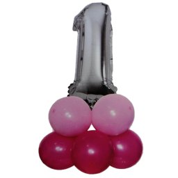 Set decor aniversare 1 an roz