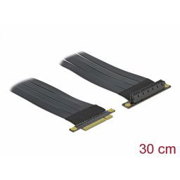 Riser Card PCI Express x8 la x8 + cablu flexibil 30cm, Delock 85766