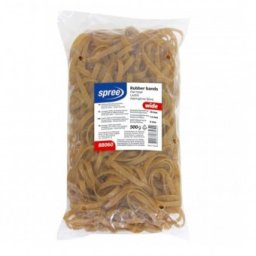 Elastice cauciuc late de 6 mm. diametru 70 mm Spree, 500 gr.