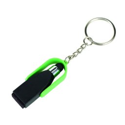 Breloc smart clean cu varf touchscreen negru-verde