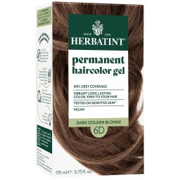 Vopsea pentru par blond auriu inchis 6D Herbatint