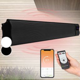 Blumfeldt Cosmic Beam Smart 24, încălzitor cu infraroșu, 2400 W, WiFi, control prin aplicație, negru (ACO7-CosmicBeSm24-BK)