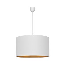 Lustră pe cablu ALBA 1xE27/15W/230V d. 45 cm albă/aurie