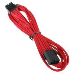 Cablu prelungitor BitFenix Alchemy 8-pini EPS12V, 45cm, red/black, BFA-MSC-8EPS45RK-RP