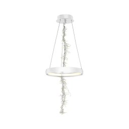 LED Lustră pe cablu SPARK LED/35W/230V alb
