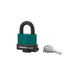 Lacat anti-coroziune, Sea Line, 40 mm, cu cheie, verde