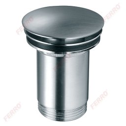 Ventil lavoar click-clack din alama 1 1/4" Rotondo cu preaplin nichel partial