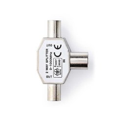 Nedis CSGB40950ME − Hub coaxial 2xIEC