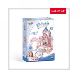 Cubic Fun - Puzzle 3D si Stickere Gradina Secreta A Printesei 92 Piese