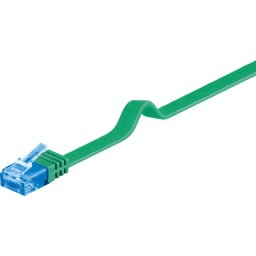 Cablu de retea RJ45 CAT 6A flat UTP 5m Verde, Goobay 96341