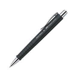 Pix cu mecanism si grip Faber Castell Poly Ball negru FC241153