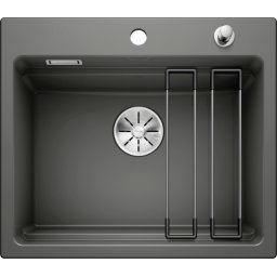 Chiuveta ceramica PuraPlus Blanco ETAGON 6 cu excentric