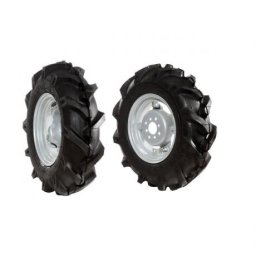Set roti pneumatice 5.00 - 10'' Bertolini cu ecartament reglabil, potrivite pentru Motocultoarele Bertolini 407, 411, 413,cod 69209003B.