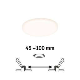 Paulmann 92388 - LED/8,5W IP44 Lampă încastrată baie VARIFIT 230V