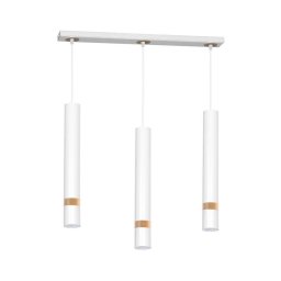 Lustră pe cablu JOKER WHITE WOOD 3xGU10/8W/230V
