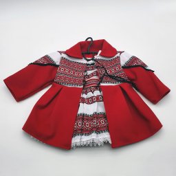 Costum traditional fetita - Palton si Rochita