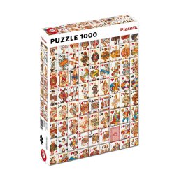 Puzzle Piatnik "Carti de joc", 1000 piese, dimensiune 68 x 48 cm, produs in Austria