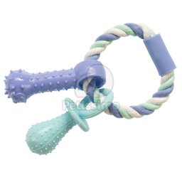 Jucărie câini GimDog Cotton Dent Plus Anello 15 cm