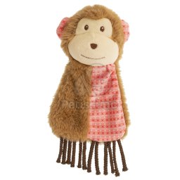 Jucărie câini din pluș GimDog Monkiss, maimuță 24 cm