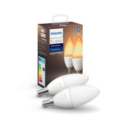 SET 2x LED Bec dimmabil Philips Hue WHITE B39 E14/4W/230V 2200K-6500K