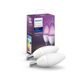 SET 2x LED Bec dimmabil Philips Hue WHITE AND COLOR E14/5,3W/230V