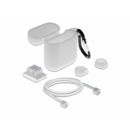 Set de accesorii pentru Apple AirPods alb, Delock 18351
