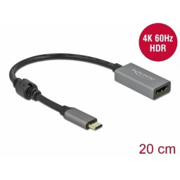 Adaptor activ USB-C la HDMI (DP Alt Mode) 4K60Hz (HDR) T-M, Delock 66571