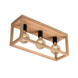Spot-Light 9154374 - Plafonieră KAGO, 3xE27/60W/230V, stejar mat