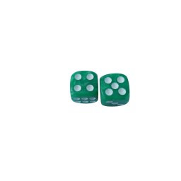 Zaruri perlate verde 16 mm - set 2 bucati