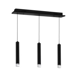LED Lustră pe cablu CARBON 3xLED/15W/230V