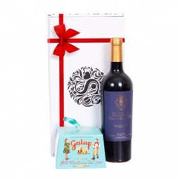 Cadou vin si panettone blue P5279